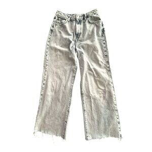 Forever 21 Womens Size 29 High Rise Wide Leg Jeans Baggy Grunge Y2K Light Wash